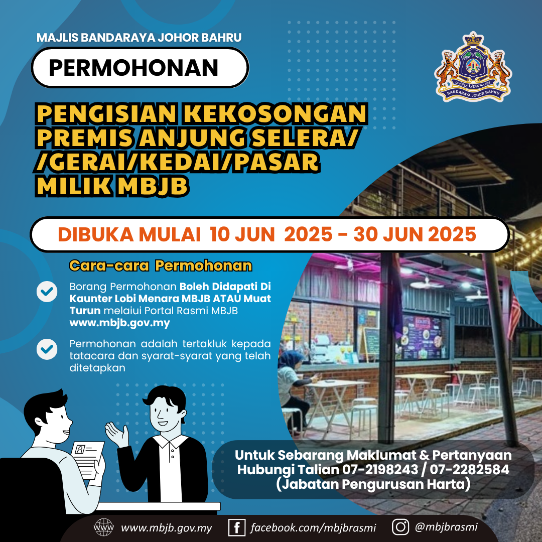 Iklan Kekosongan Pengisian Kekosongan Premis MBJB