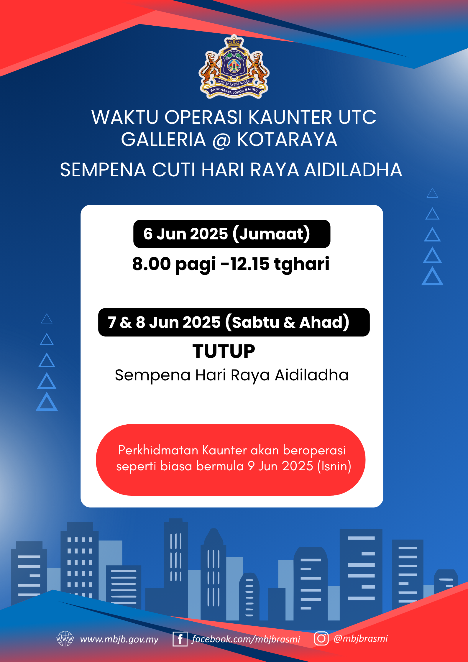 Kaunter UTC Aidiladha