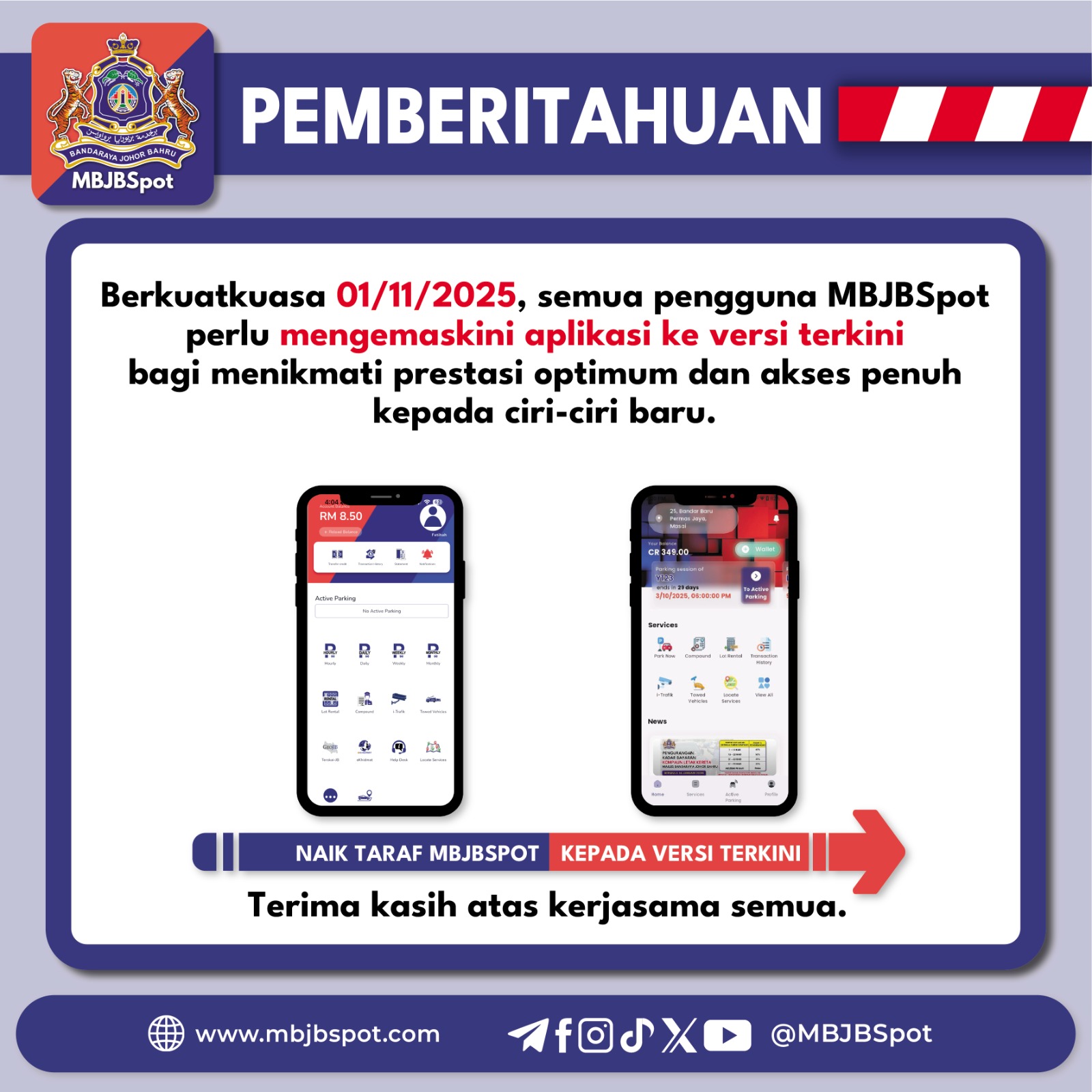 MBJBSpot Versi Terkini