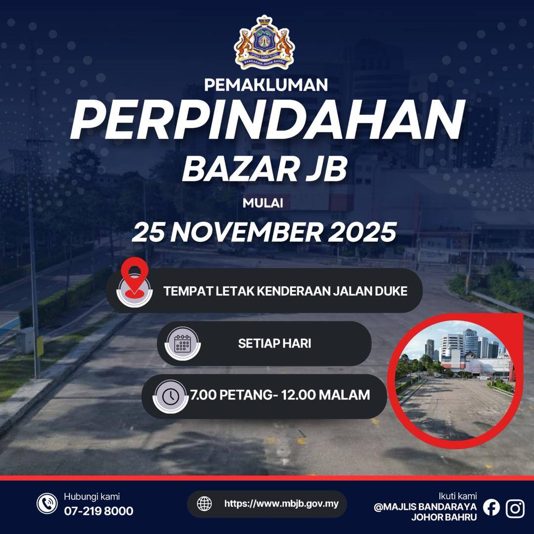 Pemindahan Penjaja Bazar JB