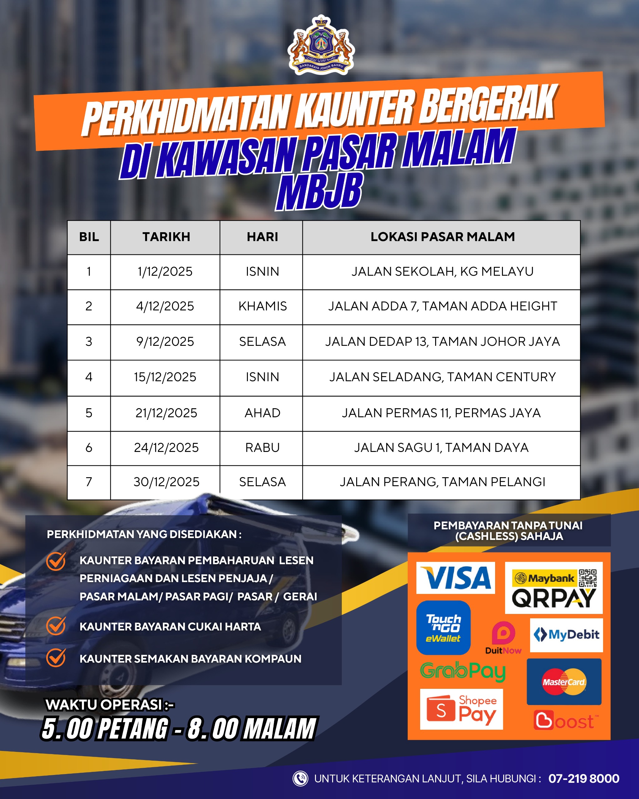 Kaunter Bergerak Pasar Malam