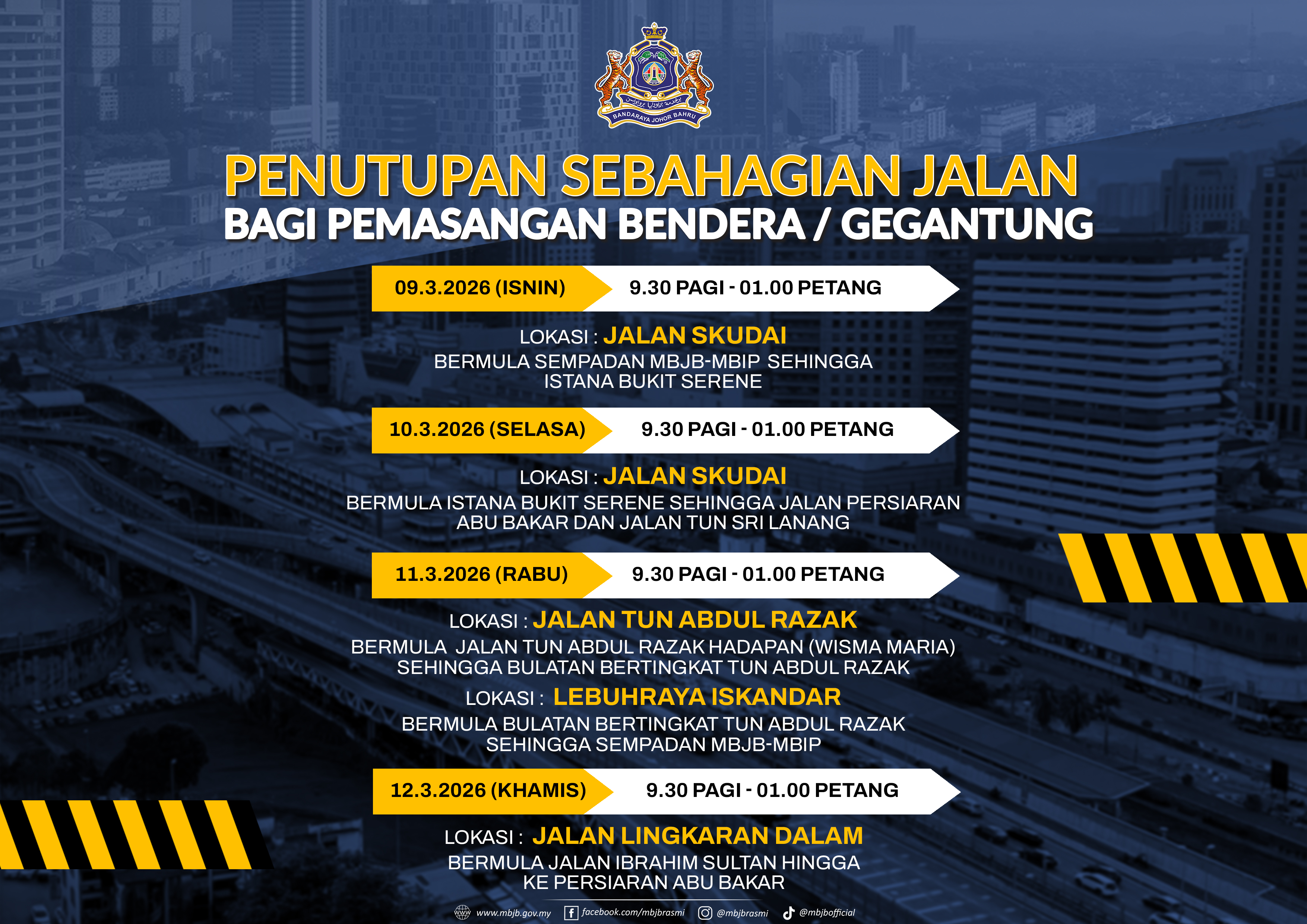 Penutupan Sebahagian Jalan