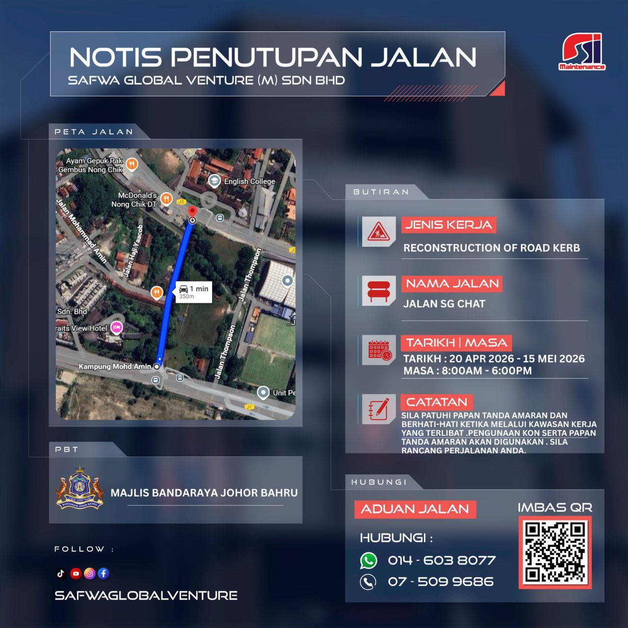 Notis Penyelenggaraan Jalan