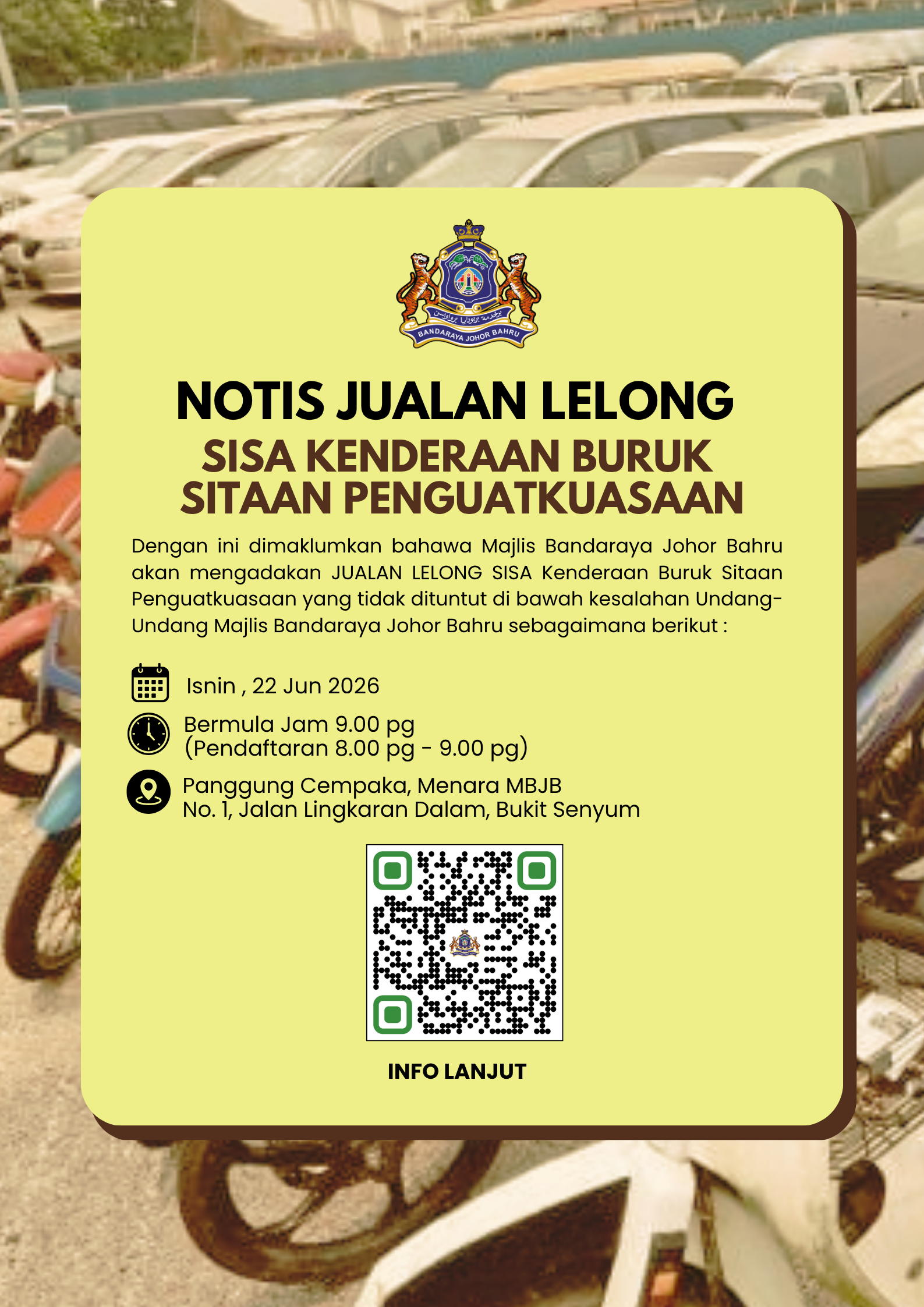 Notis Jualan Lelong