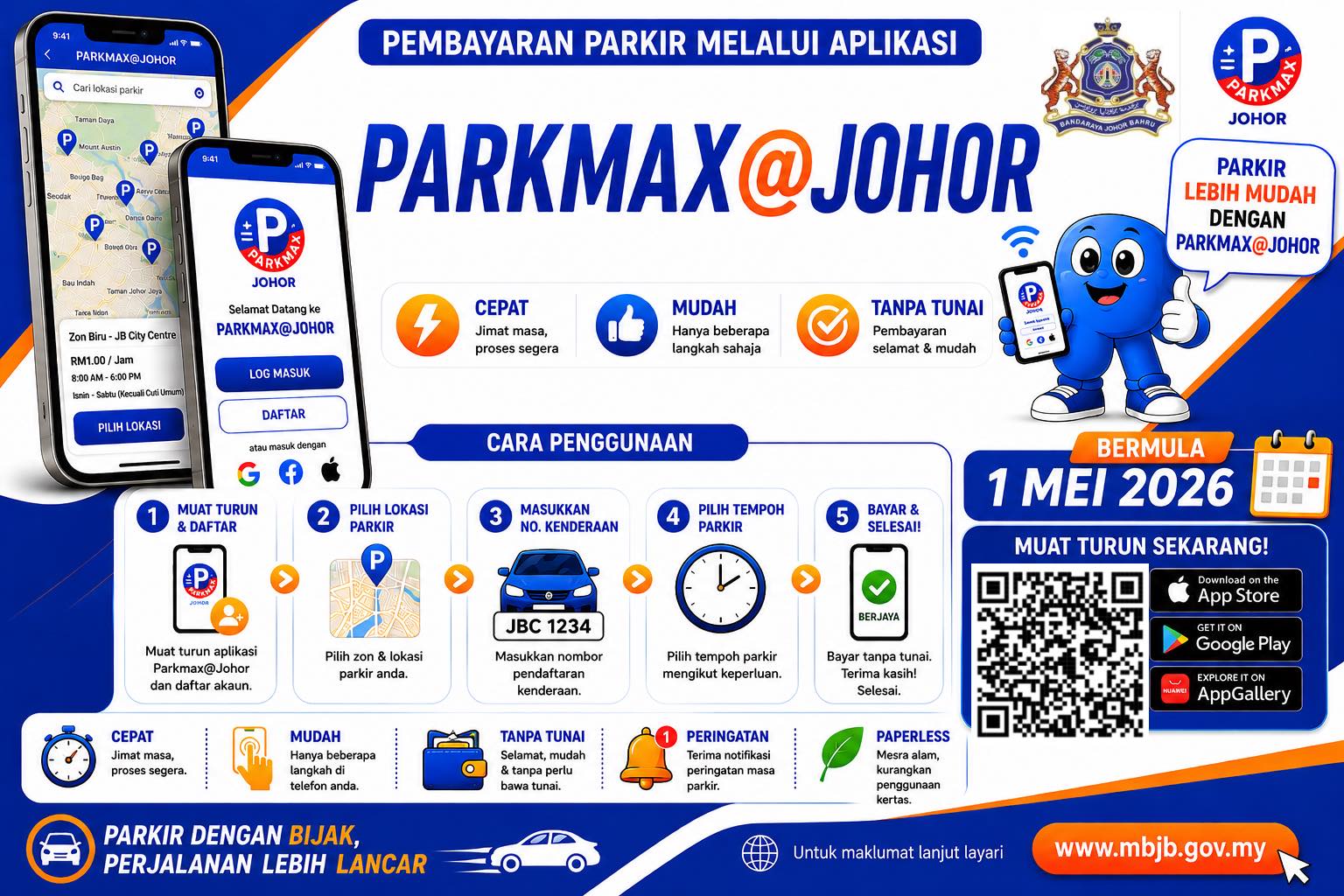 Aplikasi Parkmax@JOHOR