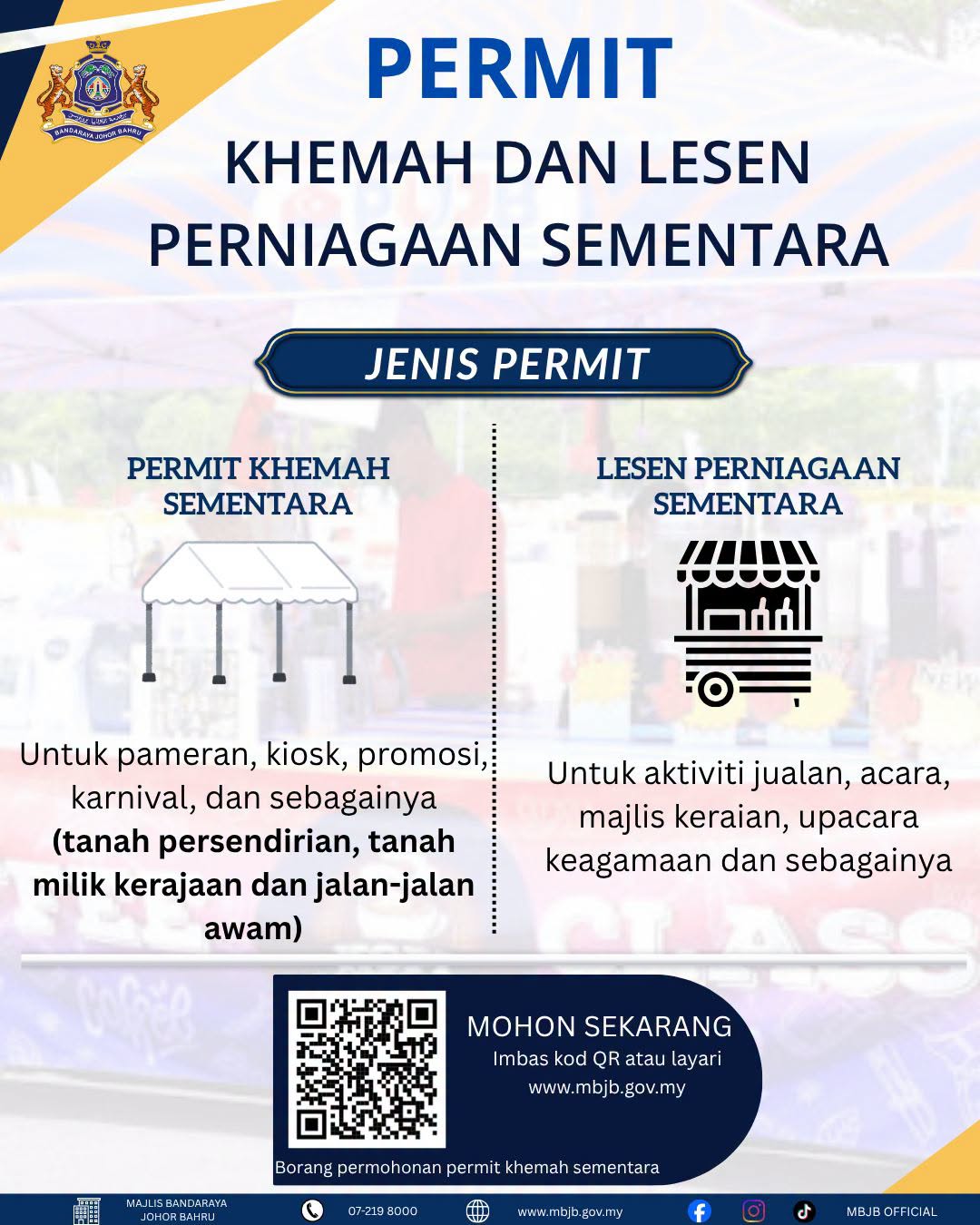 Borang Permit Khemah