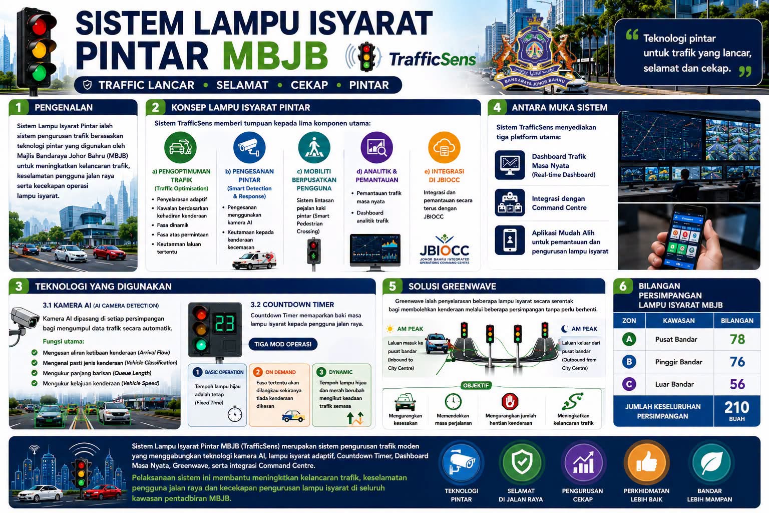 Sistem lampu Isyarat Pintar