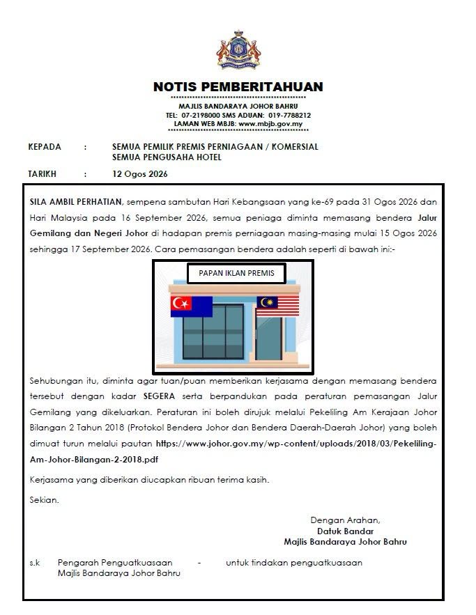Pemasangan Bendera