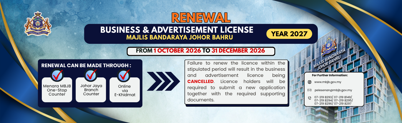 Business and Advertisement Licence Renewal for 2027