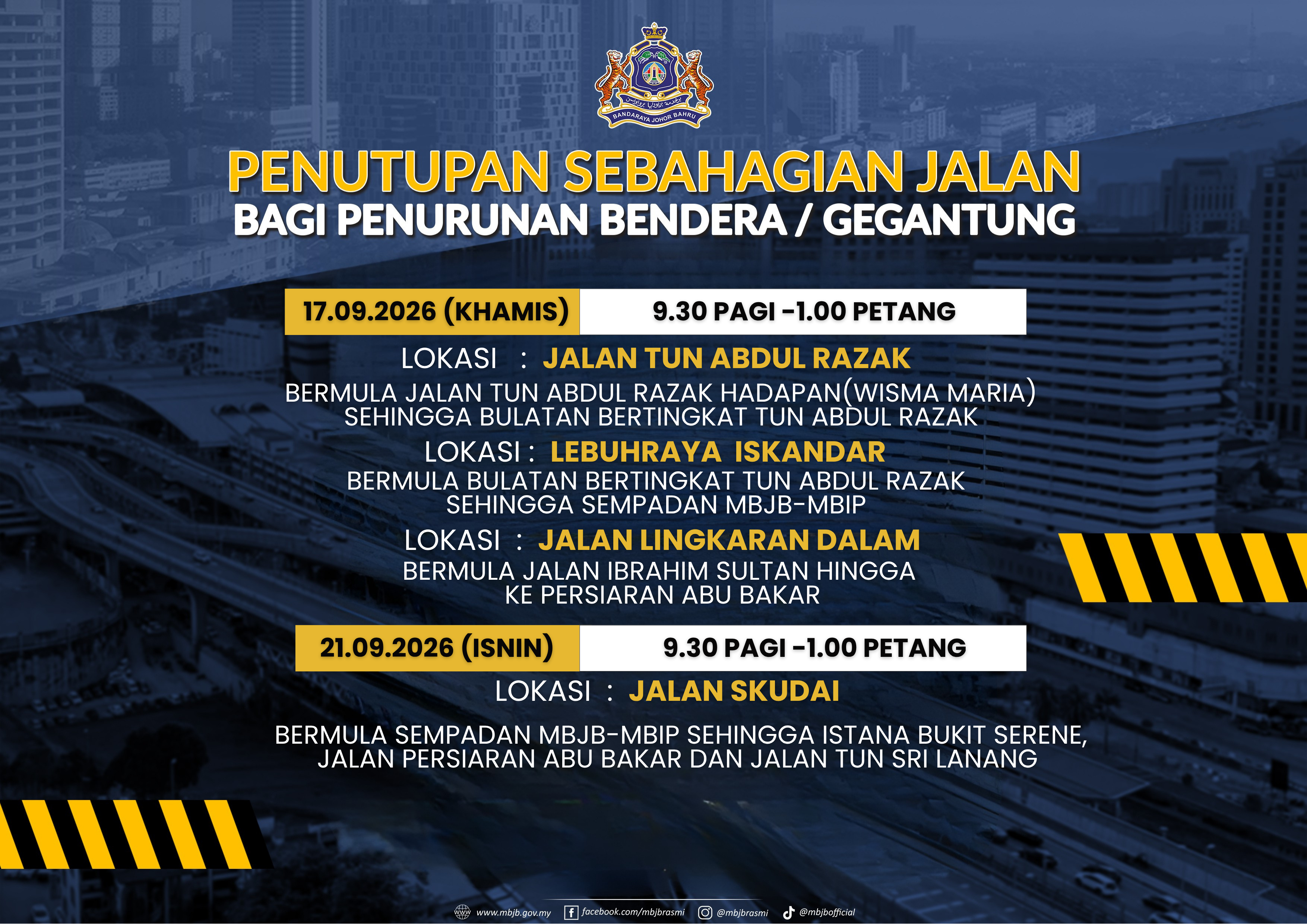 Penurunan Bendera Gegantung