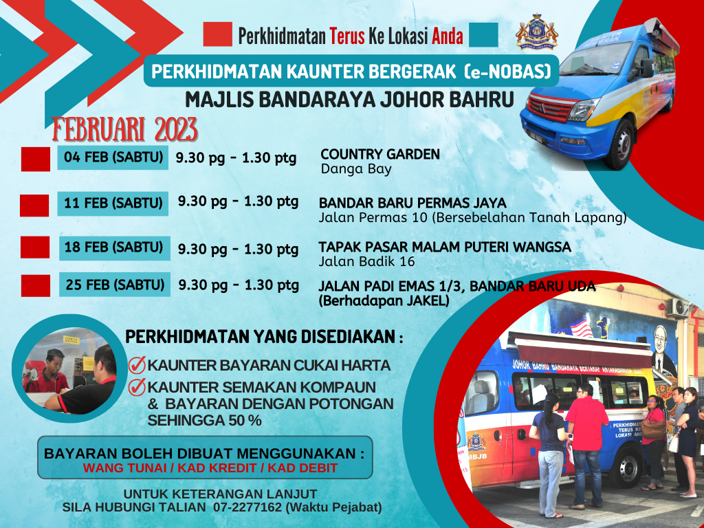 JADUAL PERKHIDMATAN KAUNTER BERGERAK