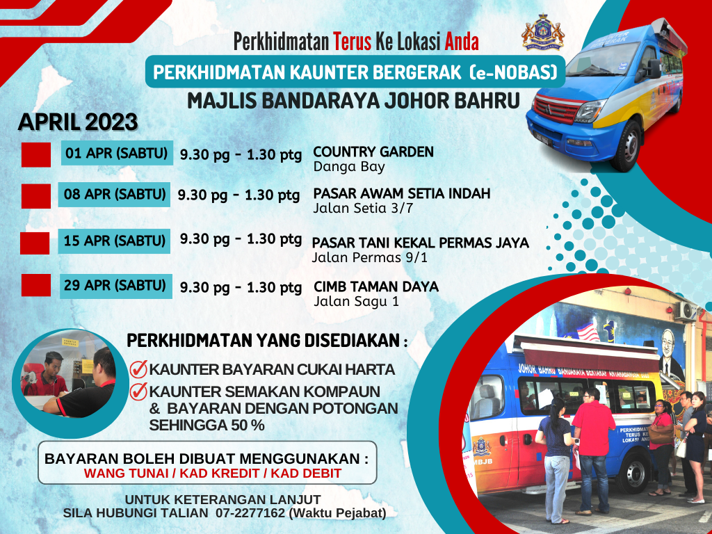 Jadual Kaunter Bergerak