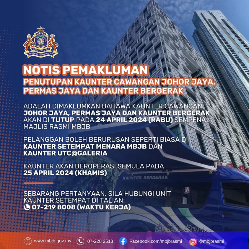 Notis Pemakluman Kaunter