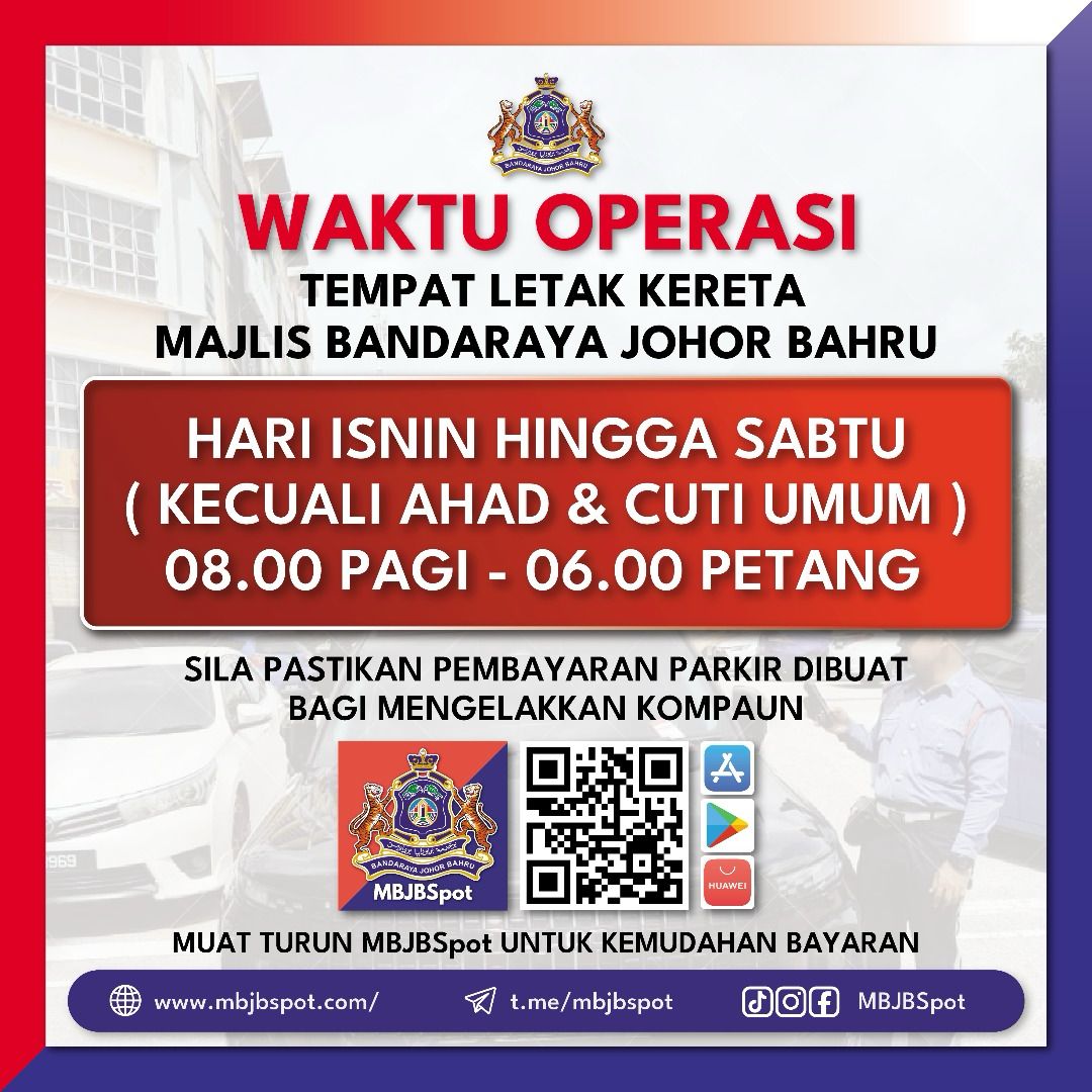 Waktu Operasi Parkir MBJB