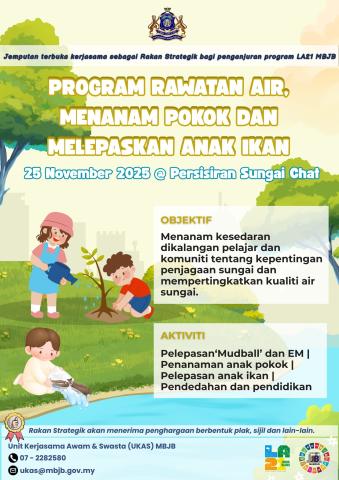 Rawatan Air Menanam Pokok Melepaskan Anak Ikan