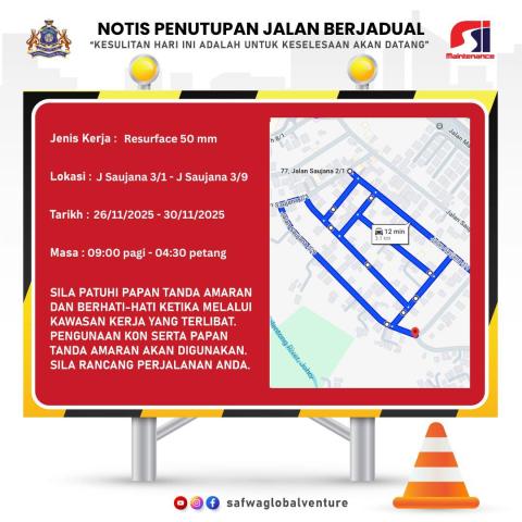 Notis Penyelenggaraan Jalan